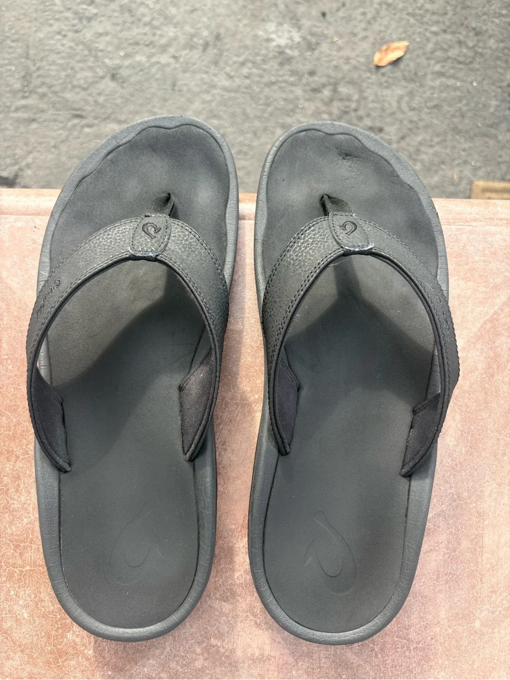 Olukai Ohana Men’s Black Flip Flop Sandals